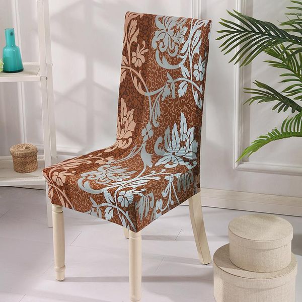 

chair covers luxury printed elastic cover for home and dining room stretch slipcovers dust-proof protector banquet wed