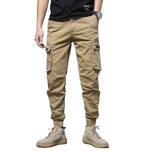 

men's pants 2021 winter cargo men outdoor jogger overalls autumn tactical military pant casual sweatpant cotton trousers, Black