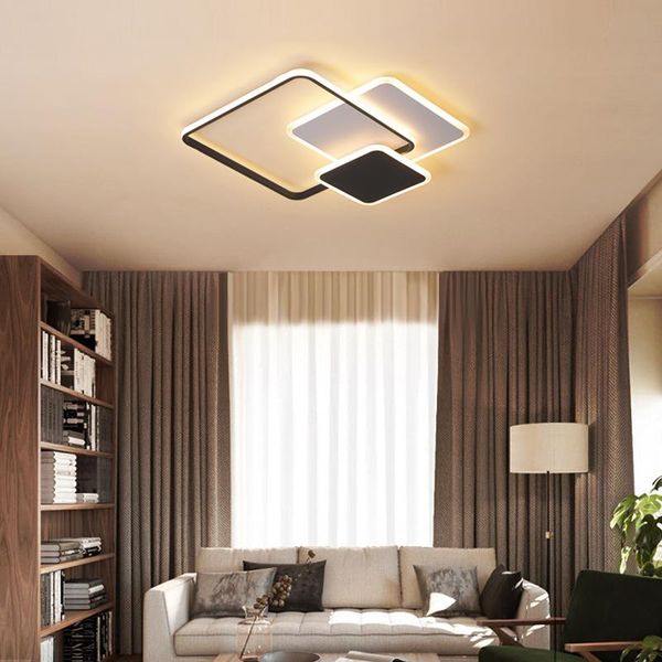

chandeliers bedroom lamp ceiling led creative study master room nordic simple modern black and white gray style lamps