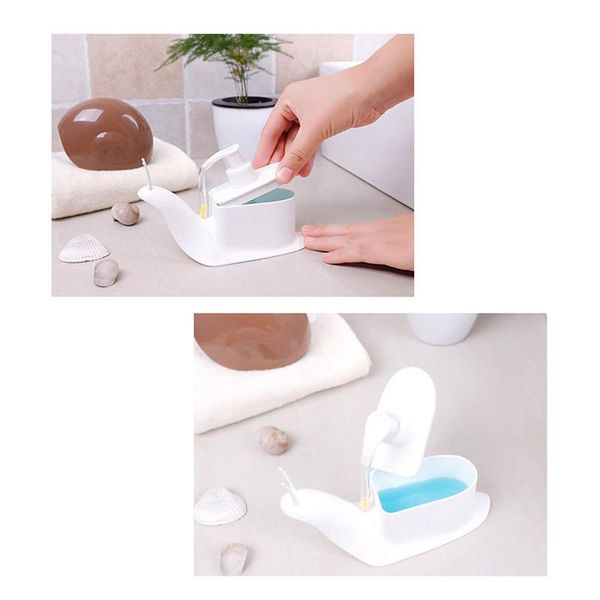 

liquid soap dispenser creative snail design facial cleanser storage bottle 150ml