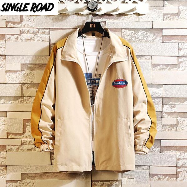 

men's jackets singleroad mens jacket men 2021 autumn harajuku hip hop korean style fashion coat oversized japanese streetwear for, Black;brown