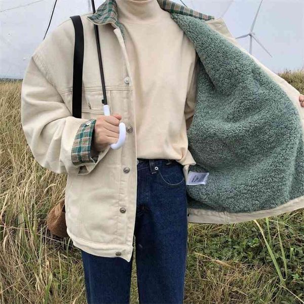 

winter korean yellow jacket splicing harajuku long coat women streetwear gothic windbreaker clothes ladies tunic 210918, Black;brown