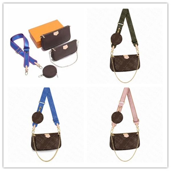 

new shoulder bags three piece set purs classic handbags women bag leather lady messenger bag satchel cross body bag lady package purse