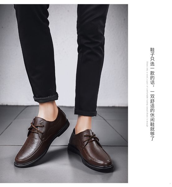 

dress shoes 2021 men gunine leather oxfords business formal black mens fashion casual oxford classic comfortable 5bni