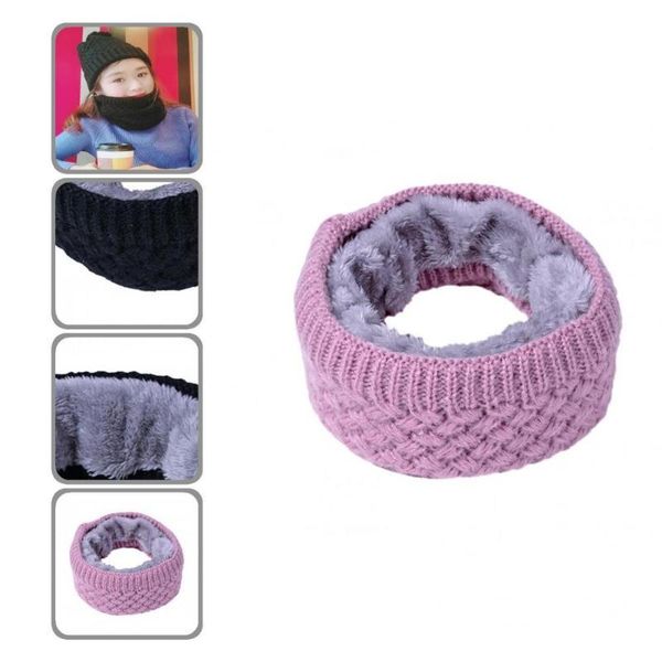 

scarves universal elastic knit ring winter scarf daily costume soft, Blue;gray