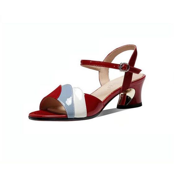 

sandals style elegant women slippers women's mid heels shoes comfortable to wear, Black