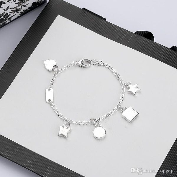 

chain silver plate bracelet star gift butterfly bracelet chain bracelet fashion jewelry supply, Golden;silver