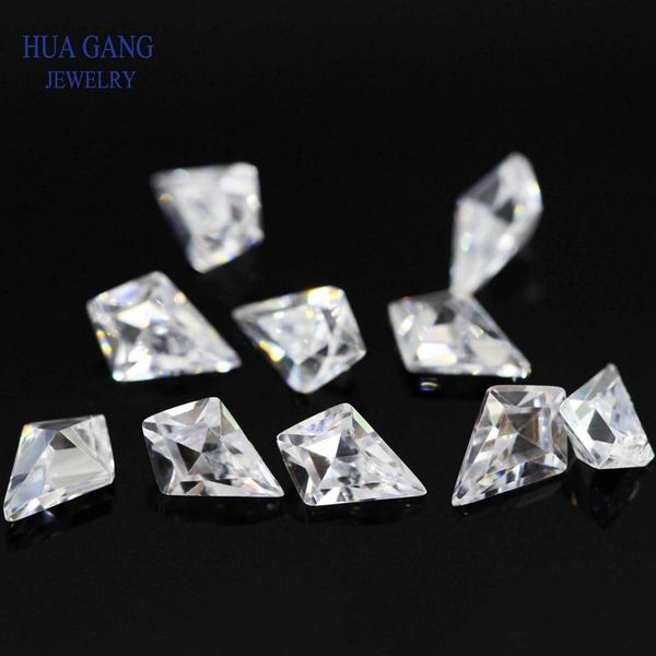 

other white kite shape cubic zirconia brilliant cut loose special cz stone synthetic gems beads for jewelry 3x5-4x6mm
