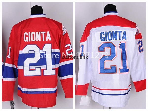 

customize name number montreal canadiens #21 brian gionta jersey home red road white ice hockey jerseys mens women youth stitched jerseys., Black;red