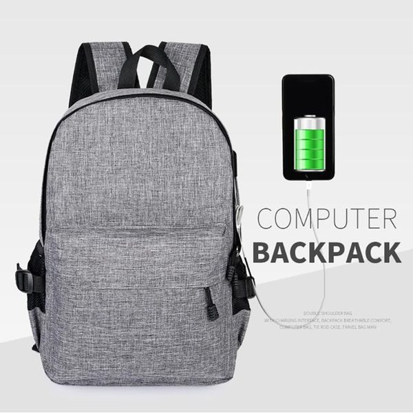 

backpack modish brand men business lapcasual student bag outdoor travel with usb bolso mochila mujer