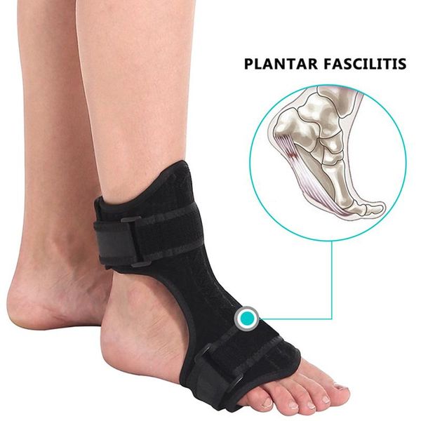 

ankle splint support with spiky massage ball protector plantar fasciitis foot orthosis stabilizer braces, Blue;black