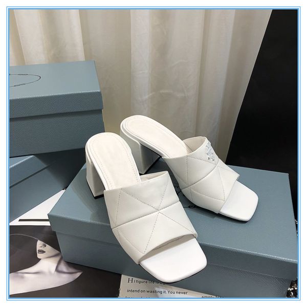 

beach slippers summer new women shoes stiletto heel flops 100% soft leather lady half slipper high heeled sandals large size 35-40, Black