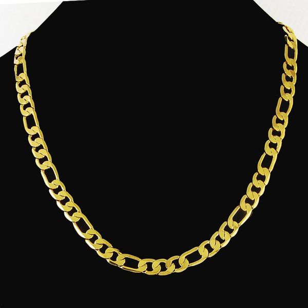 

chains hip hop 24k gold necklace real 10mm50/55/60/65/70/75cm ferrero men's, Silver