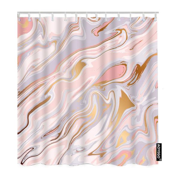 

marble shower curtains retro pink marbling surface modern painting art bathroom shower curtain home bathtubs waterproof