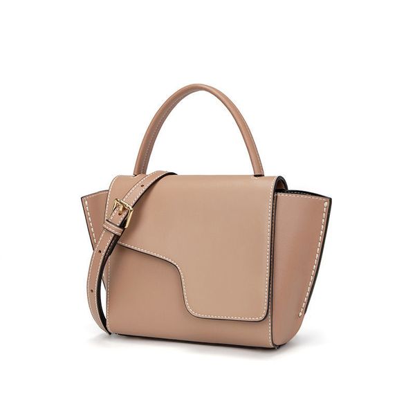 

simple cowhide shoulder bag leather belt cross body piano bags european style women designer fanny pack versatile matched lady handbag big b