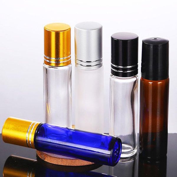 

toiletry kits amber roll on roller bottle for essential oils refillable perfume deodorant containers