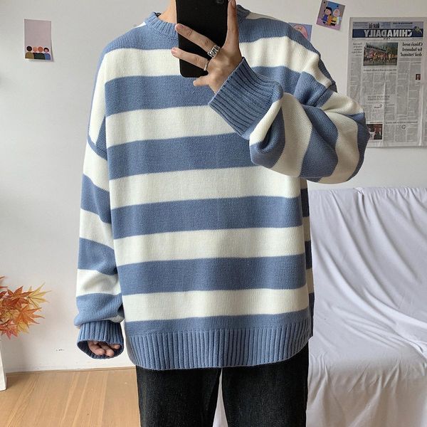 

hoodies men's striped sweater, t-shirt, autumn and winter, Black