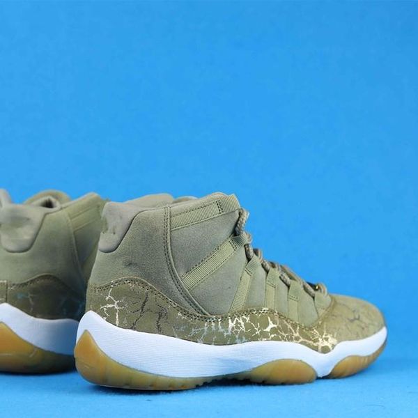 

schoenen heren jumpman 11 neutral olive shoes metallic stout sail luxurys designers men chaussures de football designer