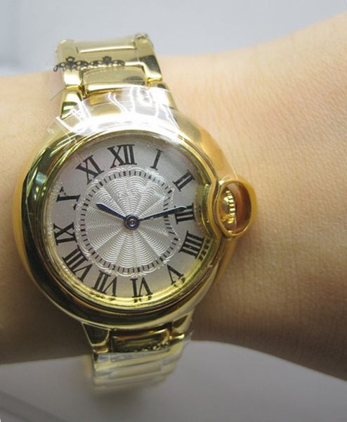 

watch ladies classic quartz watch designer stainless steel strap brand daily waterproof watches gift 084, Slivery;brown