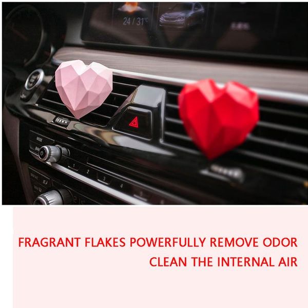 

car air freshener love heart auto perfume clip diffuser vents scent parfum decor fragrance
