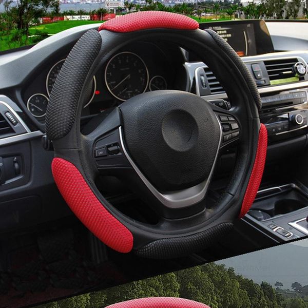 

steering wheel covers car 3d mesh breathable auto accessories shell skidproof shoulder protection protector