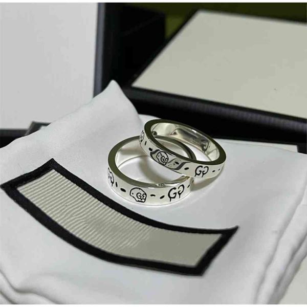 

70% off outlet online imp ring ghost skull ring elf couple tanabata gift store wholesale, Silver