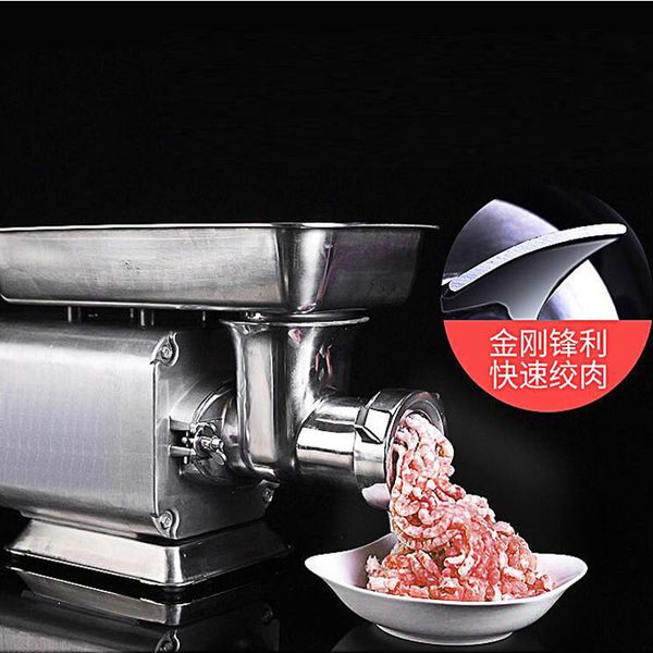 Электрическая коммерческая высокоскоростная мясорубка для колбасных изделий и машина для смешивания мяса на стойке для Мортаделлы