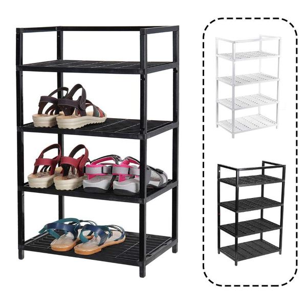 

tiers plastic iron shoe rack storage organizer cover cabinet shelf easy assemble hanger space-saving clothing & wardrobe