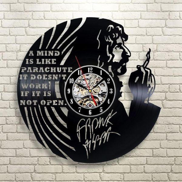 

wall clocks frank zappa art record clock decor home design duvar saati