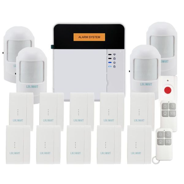 

security house/home gsm alarm system with door window motion sensor systems