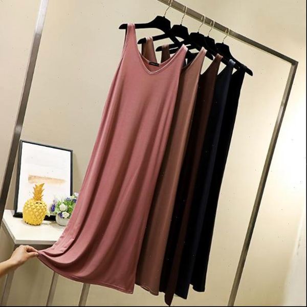 

v neck long womens sleepwears dress modal cotton nightwear nightdress loose nightgowns female nightshirt nightie, Black;red