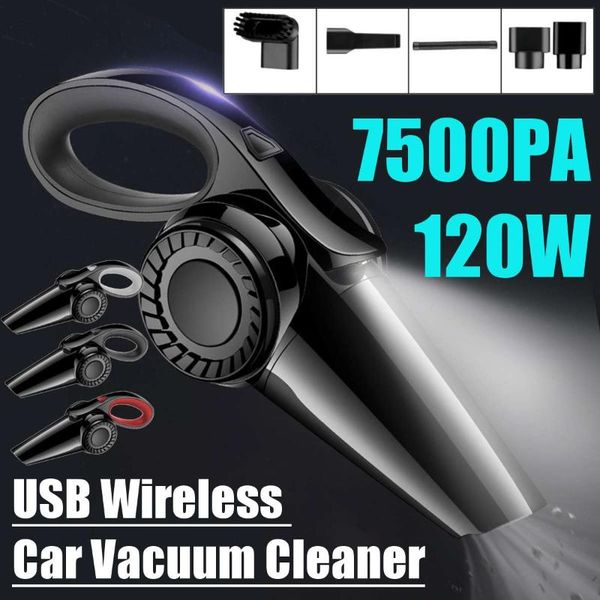 

vacuum cleaner 7500pa powerful wireless car portable handheld 120w usb cordless wet&dry use rechargeable home