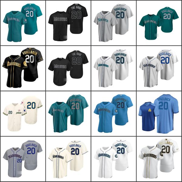 

seattle mariners men 20 daniel vogelbach women youthjersey, Black;red