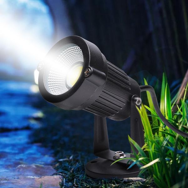 

lawn lamps 2 pcs 3w led landscape garden spike light ip65 outdoor waterproof pathway lights white warm rgb spot