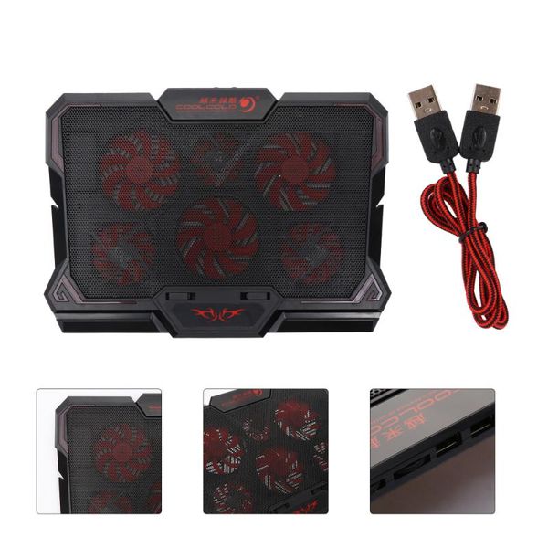 

notebook cooler led anti-slip chilll mat adjustable digital stand lapcooling pads