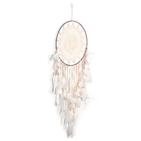 

decorative objects & figurines handmade dream catcher net with feathers wall hanging craft gift christmas decoration for home