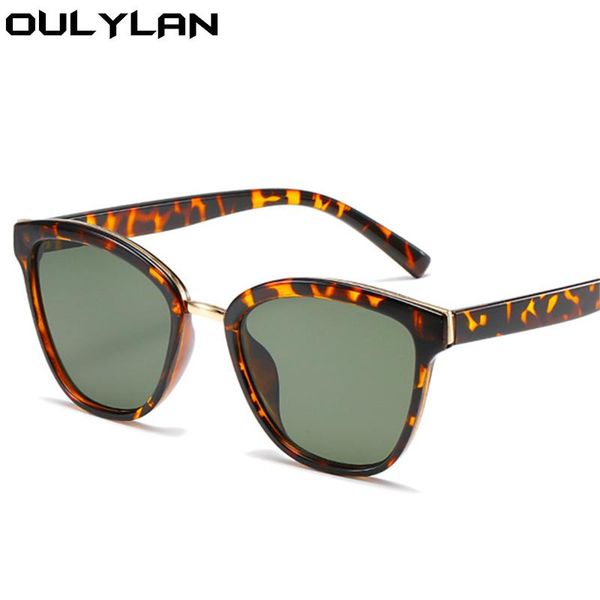 

sunglasses oulylan women cat eye designer sun glasses men classic gradient eyewear ladies green shades uv400, White;black