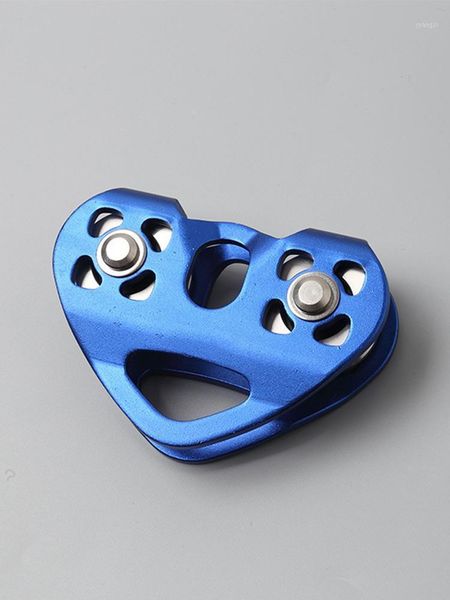 

cords, slings and webbing outdoor heart shaped double shaft pulley breaking load rescue speed climbing workload ropeway equipment1