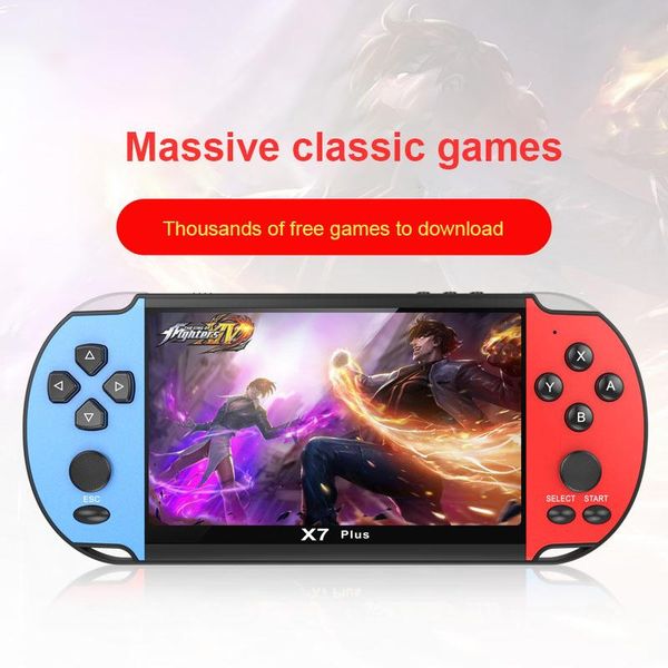 

game controllers & joysticks x7 plus video console 5.1inch handheld player portable retro 8gb double rocker for kids
