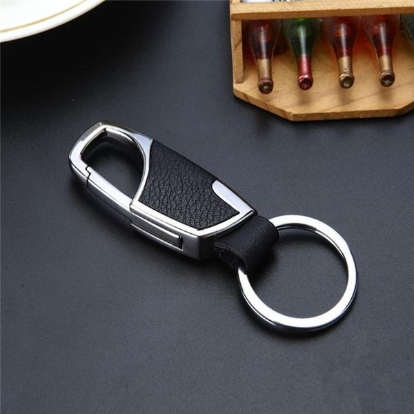 

keychains creative multifunctional pu car keychain auto metal keyring waist key pendant for collection gift, Silver