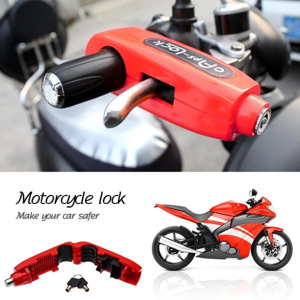 

theft protection 1 pcs universal motorcycle lock scooter handlebar safety brake throttle grip anti security locks, p-035