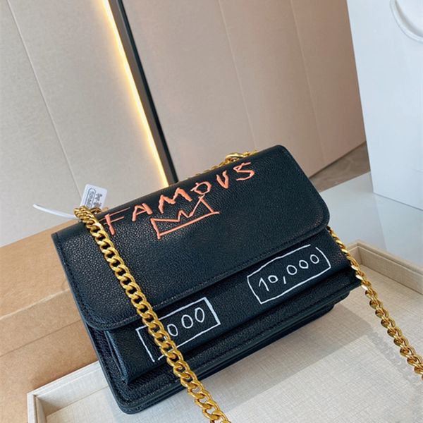 

designer shoulder bags crossbody luxury mini bag high-quality genuine leather gold chain fashion brand two different colors luxurious bag