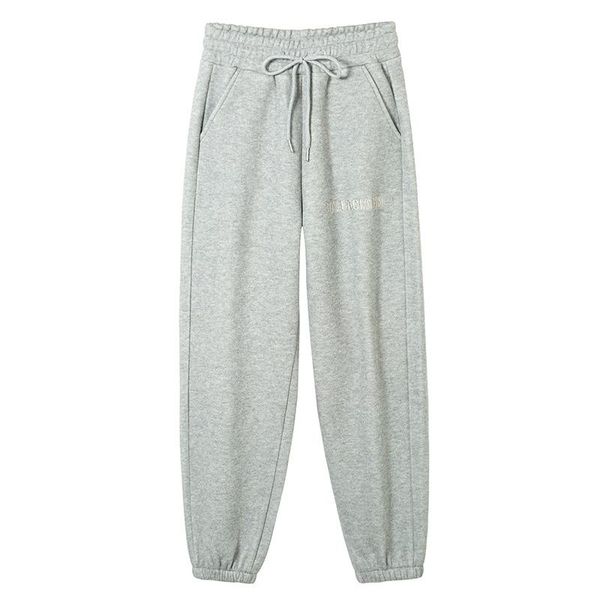 

women's pants & capris sweatpants women plus velvet warm casual solid color joggers sport winter fleece trousers female x75, Black;white