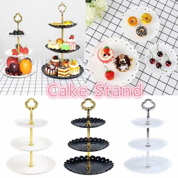 

other bakeware tray three-layer fruit plate dessert candy dish cake stand self-help display trays party living room home table decoration