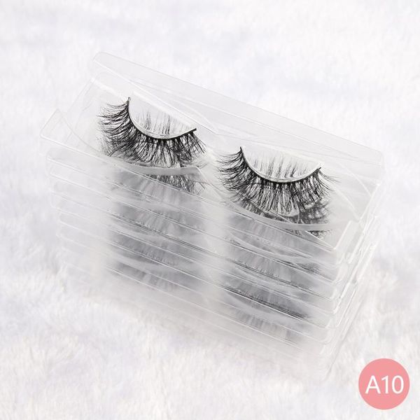 

real mink eyelashes wholesale 10/30/50pairs false lashes handmade fluffy dramatic cruelty-makeup fake
