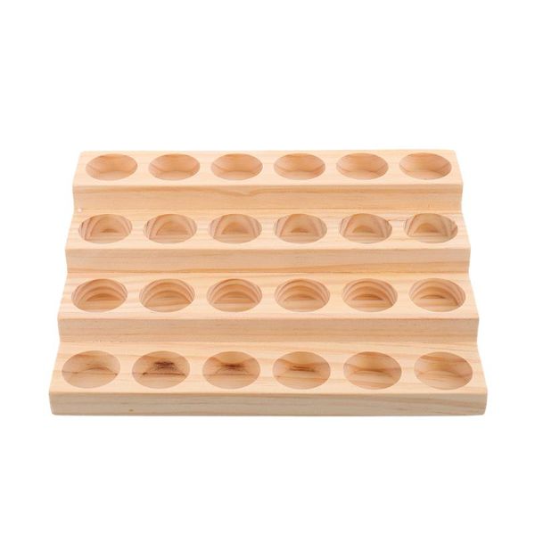 

hooks & rails essential oil bottle display stand showing shelf rack holder