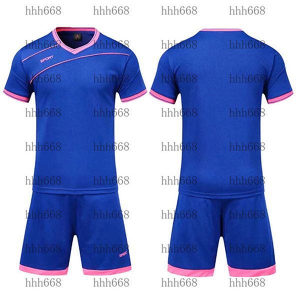 

2021 010192 football tracksuit short sleeve match training suit children's team jersey number logo customization 23, Black
