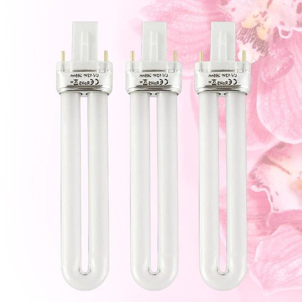 

nail dryers 3pcs 5.3 inches professional dryer tube replacement u-shape 12w art uv lamp light for manicu