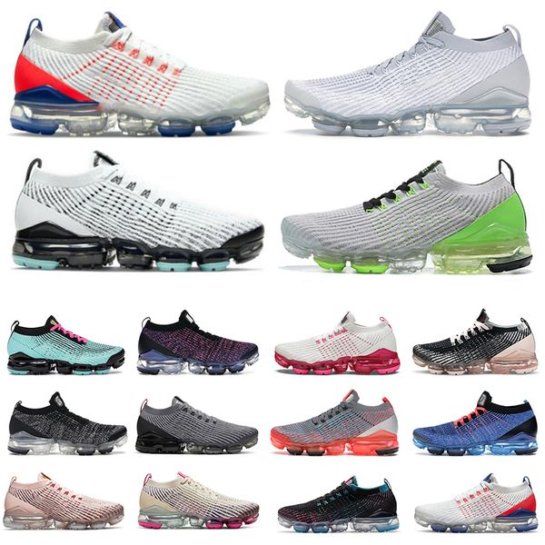 

knit 3.0 mens running shoes pure platinum oreo astronomy blue triple white black fury snakeskin south beach electric green men women trainer