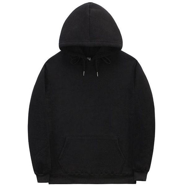 

men's hoodies & sweatshirts fashion solid color casual sports men women streetwear hip hop harajuku autumn winter sweat homme pullover, Black